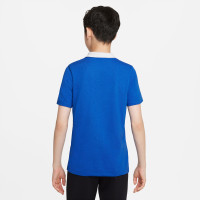 Nike Dri-Fit Park 20 Polo Kids Blauw Wit