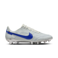 Nike Tiempo Legend Elite 9 Made in Italy Gras Voetbalschoenen (FG) Wit Blauw Zilver