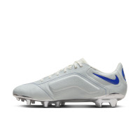 Nike Tiempo Legend Elite 9 Made in Italy Gras Voetbalschoenen (FG) Wit Blauw Zilver