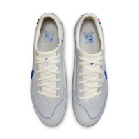 Nike Tiempo Legend Elite 9 Made in Italy Gras Voetbalschoenen (FG) Wit Blauw Zilver