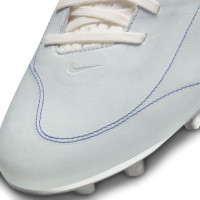 Nike Tiempo Legend Elite 9 Made in Italy Gras Voetbalschoenen (FG) Wit Blauw Zilver