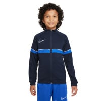 Nike Academy 21 Dri-Fit Trainingspak Kids Donkerblauw Blauw Wit