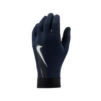Nike Academy Therma-FIT Handschoenen Zwart Donkerblauw Zilver