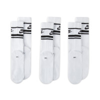 Nike Essential Everyday Sports Socks 3-Pack White Black