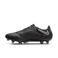 Nike Tiempo Legend 9 Elite IJzeren-Nop Voetbalschoenen (SG) Anti-Clog Zwart Grijs Blauw