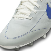 Nike Tiempo Legend Elite 9 Made in Italy Kunstgras Voetbalschoenen (AG) Wit Blauw Zilver