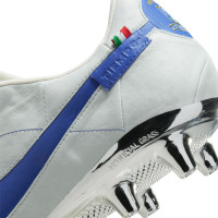 Nike Tiempo Legend Elite 9 Made in Italy Kunstgras Voetbalschoenen (AG) Wit Blauw Zilver