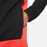 Nike Tech Fleece Full-Zip Tracksuit Coral Red Black White