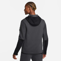 Nike Tech Fleece Full-Zip Tracksuit Dark Grey Black Gold