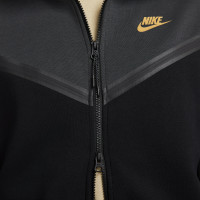 Nike Tech Fleece Full-Zip Tracksuit Dark Grey Black Gold