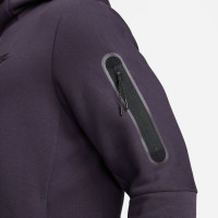 Nike Hoodie Tech Fleece Paars Zwart