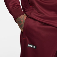 Nike Trainingspak F.C. Libero Donkerrood Wit