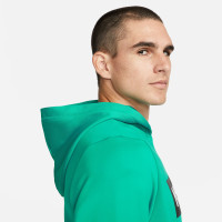 Nike F.C. Hoodie Libero Groen Wit Zwart