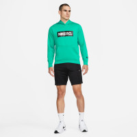 Nike F.C. Hoodie Libero Groen Wit Zwart
