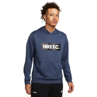 Nike F.C. Libero Hoodie Donkerblauw Wit Zwart