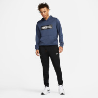 Nike F.C. Libero Hoodie Donkerblauw Wit Zwart