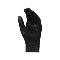 Nike Academy Therma fit Gloves Dark Grey Black Blue