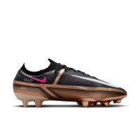 Nike Phantom GT2 Elite Gras Voetbalschoenen (FG) Zwart Brons Wit