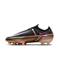 Nike Phantom GT2 Elite Gras Voetbalschoenen (FG) Zwart Brons Wit