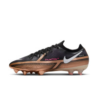 Nike Phantom GT2 Elite Gras Voetbalschoenen (FG) Zwart Brons Wit