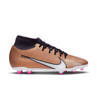 Nike Mercurial Superfly 9 Club Grass/Artificial Grass Football Shoes (MG) Bronze Black White