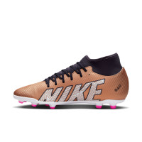 Nike Mercurial Superfly 9 Club Grass/Artificial Grass Football Shoes (MG) Bronze Black White