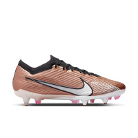 Nike Zoom Mercurial Vapor 15 Elite Iron-Nop Football Shoes (SG) Anti-Clog Bronze Black White