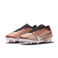 Nike Zoom Mercurial Vapor 15 Elite Iron-Nop Football Shoes (SG) Anti-Clog Bronze Black White