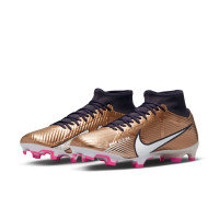 Nike Zoom Mercurial Superfly 9 Academy Grass/Artificial Grass Football Shoes (MG) Bronze Black White