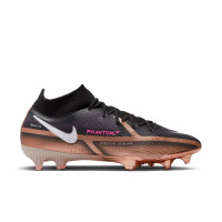 Nike Phantom GT2 Elite Dynamic Fit Gras Voetbalschoenen (FG) Zwart Brons Wit