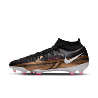 Nike Phantom GT2 Pro Dynamic Fit Gras Voetbalschoenen (FG) Zwart Brons Wit