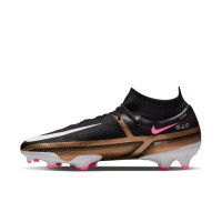 Nike Phantom GT2 Pro Dynamic Fit Gras Voetbalschoenen (FG) Zwart Brons Wit