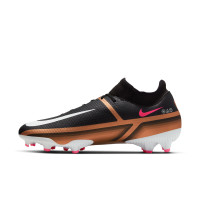 Nike Phantom GT2 Academy Dynamic Fit Grass/Artificial Grass Football Shoes (MG) Black Bronze White