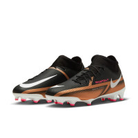 Nike Phantom GT2 Academy Dynamic Fit Grass/Artificial Grass Football Shoes (MG) Black Bronze White