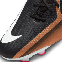 Nike Phantom GT2 Academy Dynamic Fit Grass/Artificial Grass Football Shoes (MG) Black Bronze White