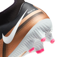Nike Phantom GT2 Academy Dynamic Fit Grass/Artificial Grass Football Shoes (MG) Black Bronze White