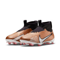 Nike Zoom Mercurial Superfly 9 Pro Gras Voetbalschoenen (FG) Kids Brons Zwart Wit