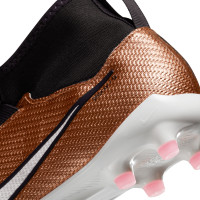 Nike Zoom Mercurial Superfly 9 Pro Grass Football Shoes (FG) Kids Bronze Black White