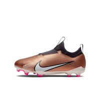 Nike Zoom Mercurial Vapor 15 Academy Grass/Artificial Grass Football Shoes (MG) Kids Bronze Black White