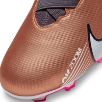 Nike Zoom Mercurial Vapor 15 Academy Grass/Artificial Grass Football Shoes (MG) Kids Bronze Black White