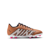 Nike Mercurial Vapor 15 Club Gras / Kunstgras Voetbalschoenen (MG) Kids Brons Zwart Wit