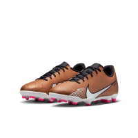 Nike Mercurial Vapor 15 Club Grass/ Artificial Grass Football Shoes (MG) Kids Bronze Black White