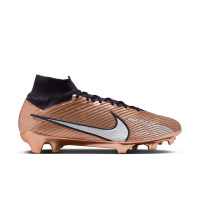 Nike Zoom Mercurial Superfly 9 Elite Gras Voetbalschoenen (FG) Brons Zwart Wit