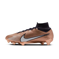 Nike Zoom Mercurial Superfly 9 Elite Grass Football Shoes (FG) Bronze Black White