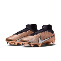 Nike Zoom Mercurial Superfly 9 Elite Grass Football Shoes (FG) Bronze Black White