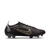 Nike Mercurial 14 Vapor Elite Gras Voetbalschoenen (FG) Zwart Donkergrijs Goud