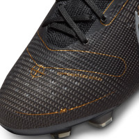 Nike Mercurial Superfly Elite Gras Voetbalschoenen (FG) Zwart Donkergrijs Goud