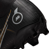 Nike Mercurial Superfly 8 Academy Grass/Artificial Grass Football Shoes (MG) Black Dark Grey Gold - KNVBshop.nl