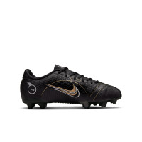 Nike Mercurial Vapor 14 Academy Gras / Kunstgras Voetbalschoenen (MG) Kids Zwart Donkergrijs Goud - KNVBshop.nl