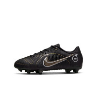 Nike Mercurial Vapor 14 Academy Gras / Kunstgras Voetbalschoenen (MG) Kids Zwart Donkergrijs Goud - KNVBshop.nl